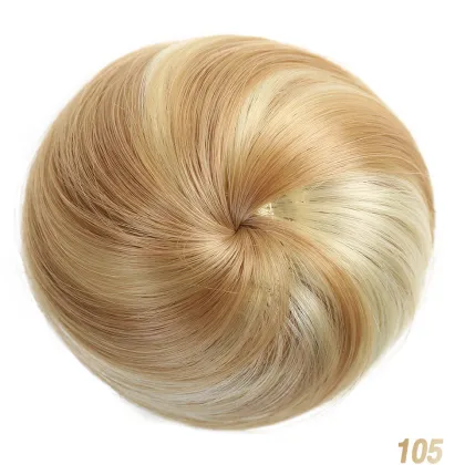 Curly Scrunchie Chignon Hair Bun Synthetic Hair Ring Wrap On  Synthetic Combs in  Messy Hair Bun Ponytails Chignon Hairpiece