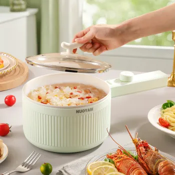 Wholesale Portable Electric Hot Pot with Steamer and Multi-functional Frying Pan