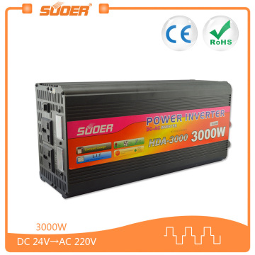 Suoer DC 24V to AC 220V 3000 Watt Power Inverter with Charger (HDA-3000D)
