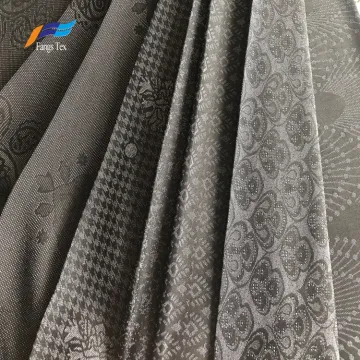 Polyester Jacquard Formal Black Dubai Abaya Fabric
