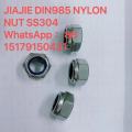 SS304 din985 nylon slotmoer