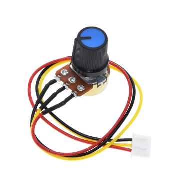 TZT WH148 Potentiometer B10K B100K Speed Control Knob Switch XH2.54 3P Linear Handle