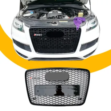 RSQ7 Style Honeycomb Grill for Audi Q7 2005-2015 Facelift Mesh Front Bumper Grille