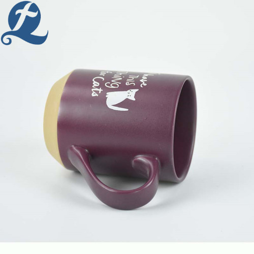 New Popular Custom Personalized Purple Printed Ceramic Cup