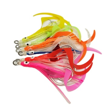 Luminous Squid Fishing Hook with Octopus Skirts Jig - Artificial Bait