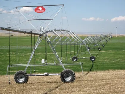 automatic power-driven pivot irrigation systems