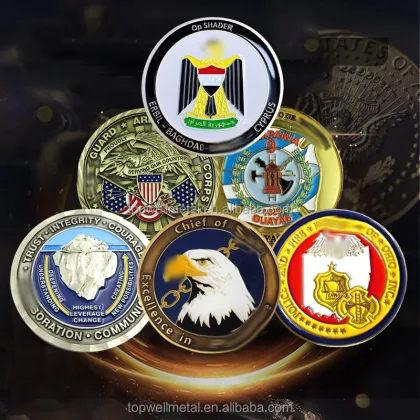 beautifully designed Columbia bronze eagle challenge coins