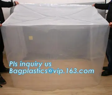 Heavy Duty Extra Big Jumbo Clear Poly Bags For Pallet Covers, ldpe vci bag transparent dustproof and anti-static plastic Custom