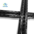 High modulus spread tow round carbon fibre pipe