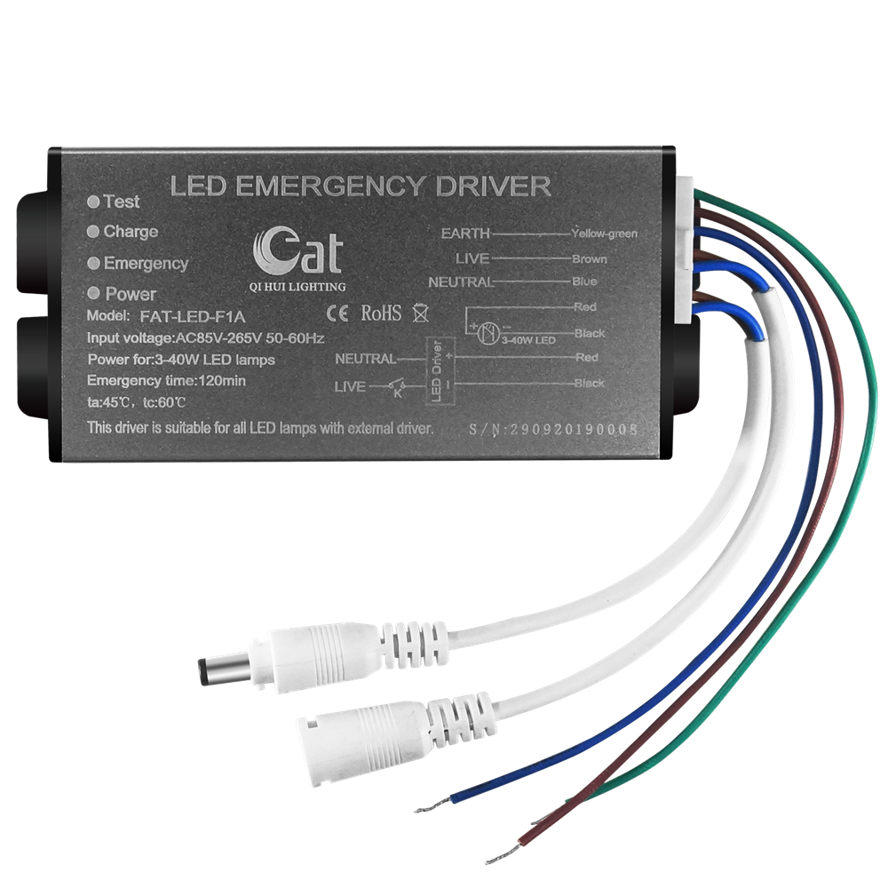 Naładowany bateria zasilanie awaryjne do LED