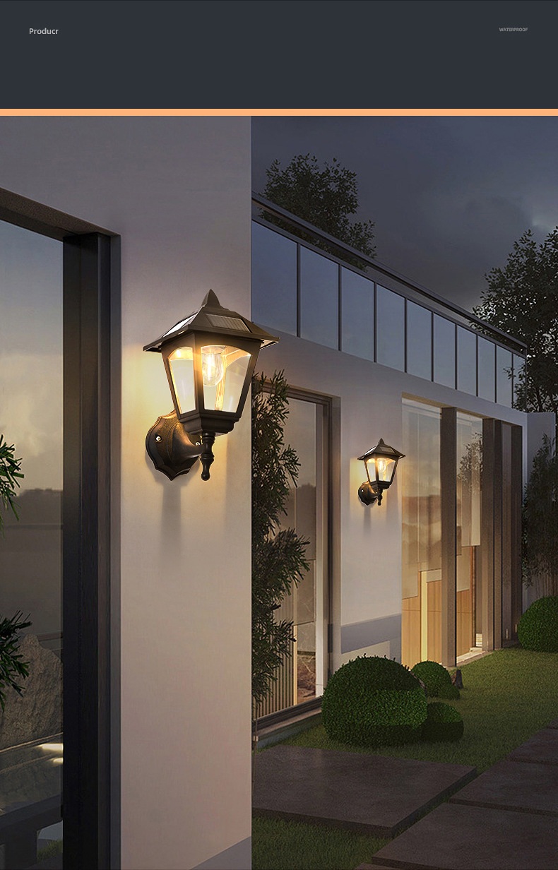 Wall Mounted Solar Garden Light