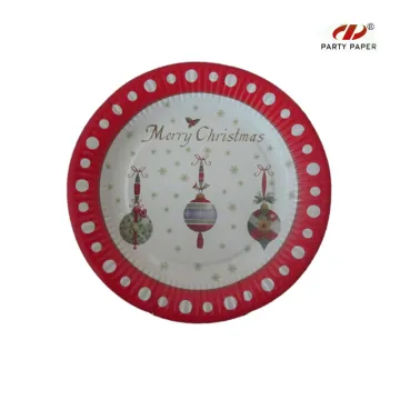 Christmas Disposable Paper Plate