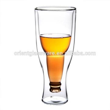 High quality clear down beer glass 100 heat-resistant glass cup