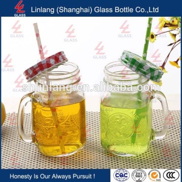 unique design mason jar with screw cap