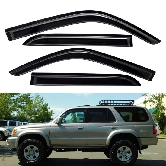4PCS Acrylic Rain Guard Door Visor for Toyota 4Runner SR5 1996-2002
