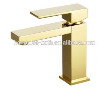 Luxury Hot Sellings Single Lever Royal Brass Gold Plated Faucet