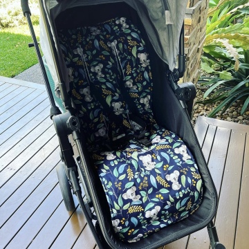 100% Bio -Baumwollauto Hochstuhl Matte Matte Baby Kinderwagen Sitzkissenbezug