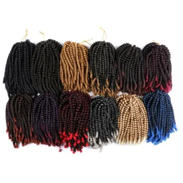MYZYR 8'' Synthetic Braiding Bomb Passion Twists Bob Spring Twist Crochet Braids Hair Jamaica Bounce For Women jumbo braiding