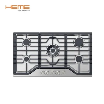 36 Inch Stainless Steel Gas Cooktop with 5 Burners - SABAF Cocina a Gas