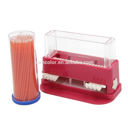 Professional Tattoo Accessories Microbrush Dispenser Clean Cotton Swab Dispenser
