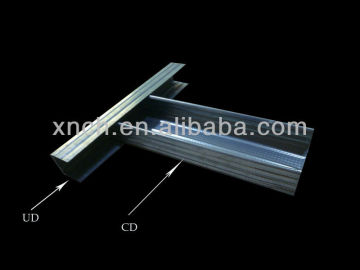 Metal steel profile CD/UD used for ceiling suspended