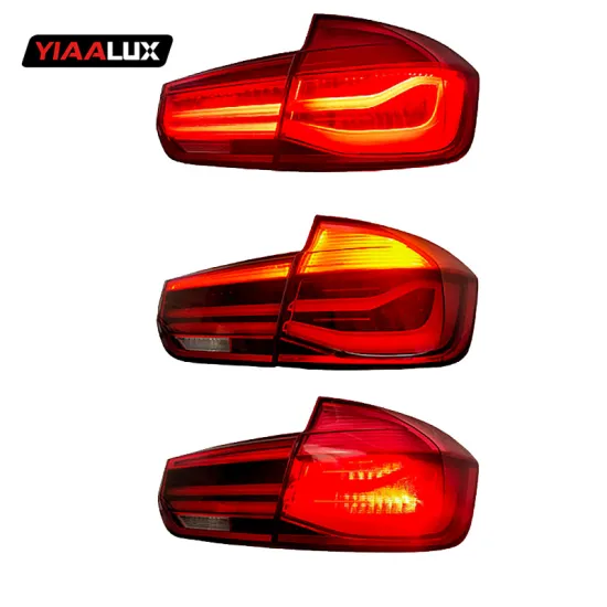Red and Black LED Taillights for BMW 3 Series F30 (2009-2018)