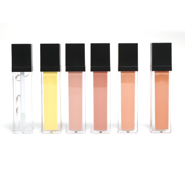Custom Vegan Lipgloss Packaging: Transparent Tubes with Shiny Finish and Private Labeling Options