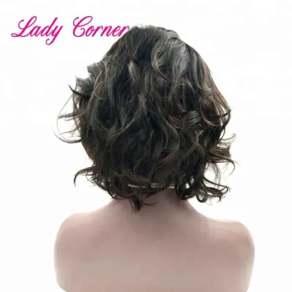 looking 100% Brazilian human hair wigs short online