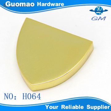 Gold plain design 1.2" metal corner for bags
