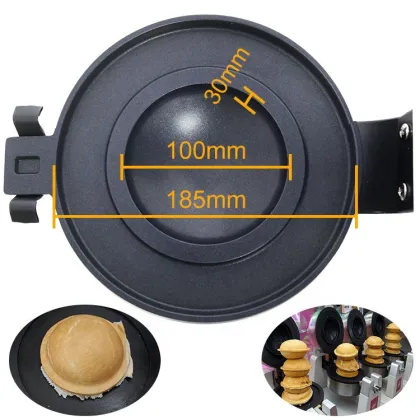 Hamburger and Dessert Waffle Maker: Fabricating Machine for Sandwiches and Cakes