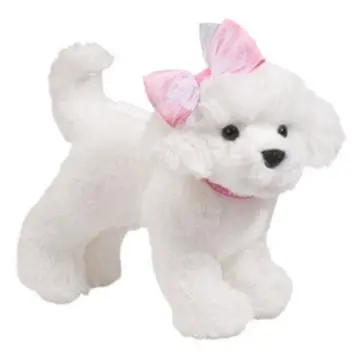 White Stuffed Dog Toy