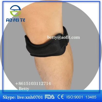 Fully Adjustable Jumpers's Knee Patellar Tendon Support Strap Band