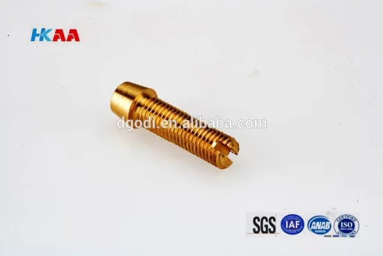 Screw Machine Products Turned Parts Brass Threaded Adjustment Screw