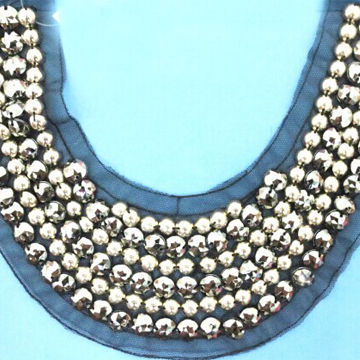 Collars, Made of Plastic/M Beads, Customized Designs are Accepted, OEM Orders are Welcome