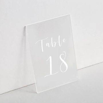 DIY Acrylic Table Numbers 11x14 Inch Pack of Clear Acrylic Wedding Table Numbers