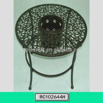 Cheap Round Outdoor Living Table Wrought Iron
