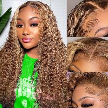 Auðkenndu 13x6 Deep Wave Human Hair Wig