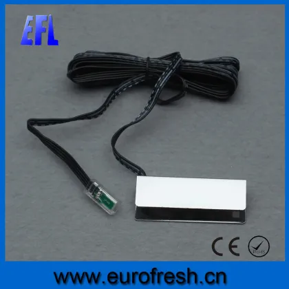 RGB color glass shelf clip light mini metal clip light