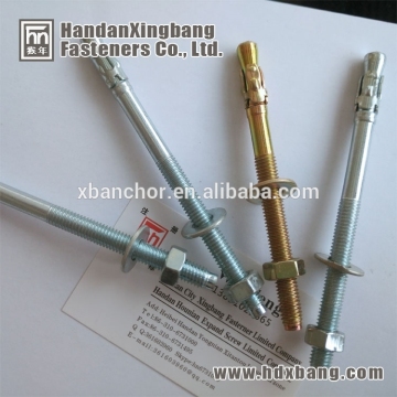 china hebei din yellow galvanized wedge anchor manufacturer