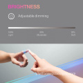 RGB Color Changing LED Bathroom Mirror with Dimmable Lights, Memory Function, Anti-Fog, Touch Switch