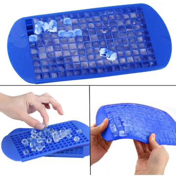 Flexible 160-Cavity Silicone Mini Ice Cube Trays