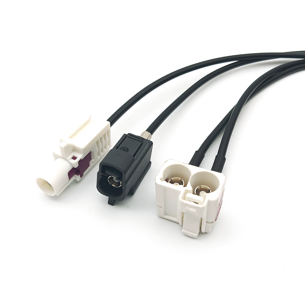 Dual Fakra Female to Fakra Radio Antenna Cable