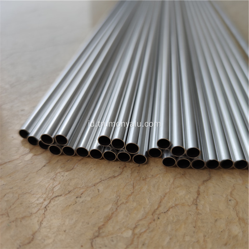 6061 Tabung aluminium ekstrusi bulat untuk penukar panas