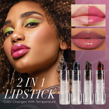 Wholesale Magic Color Changing Glitter Lipstick - Galactic Line Shape Cream Shimmer Makeup