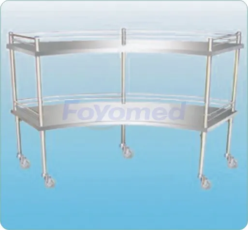 Stainless Steel Fan-shaped Instrument Trolleys