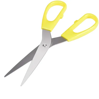 stainless steel school scissors plastic safe office scissors