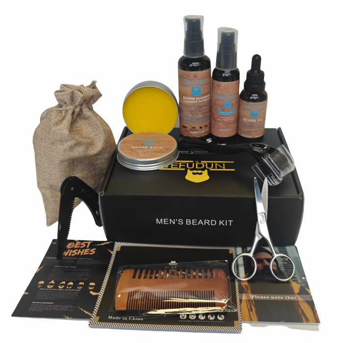 Set de 9 piezas mejor productos de barba calificados