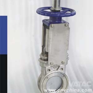 Vatac API/DIN Cast Steel Handwheel Operated Knife Gate Valve