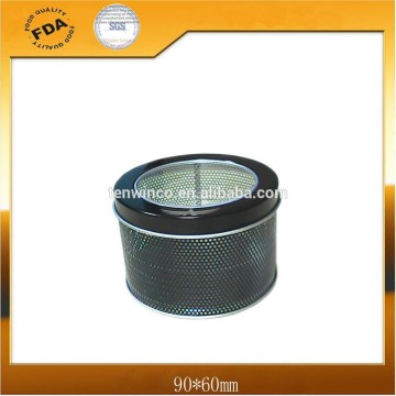 Round Watch Tin Box with PVC Window Lid