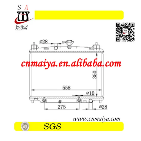 ZJ39-15-200A auto spare parts for car radiator